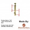 7.80" Anim Brass Barrel Bolt
